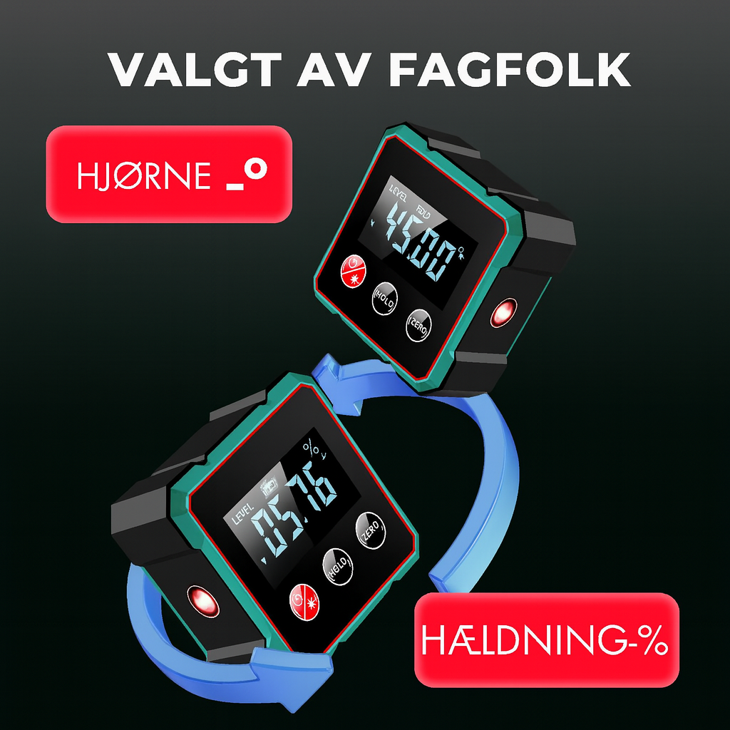 LevelPro™ | Raskt, klart og korrekt—mål som en proff