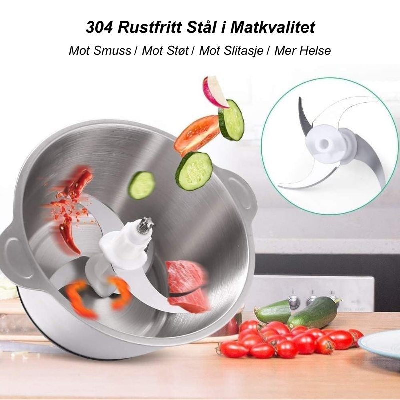 RaskKvern™ | Enkel hakking, kverning og blending—hverdag gjort enkelt!