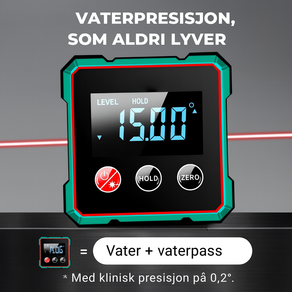 LevelPro™ | Raskt, klart og korrekt—mål som en proff