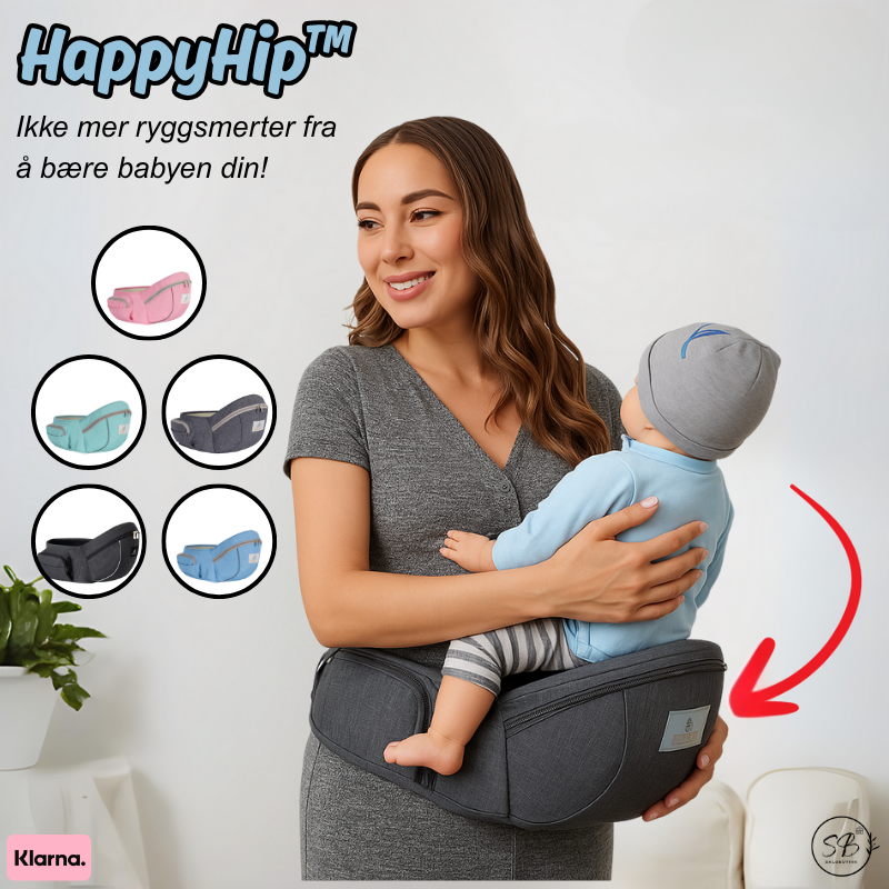 HappyHip™ | Ikke mer ryggsmerter fra å bære babyen din!