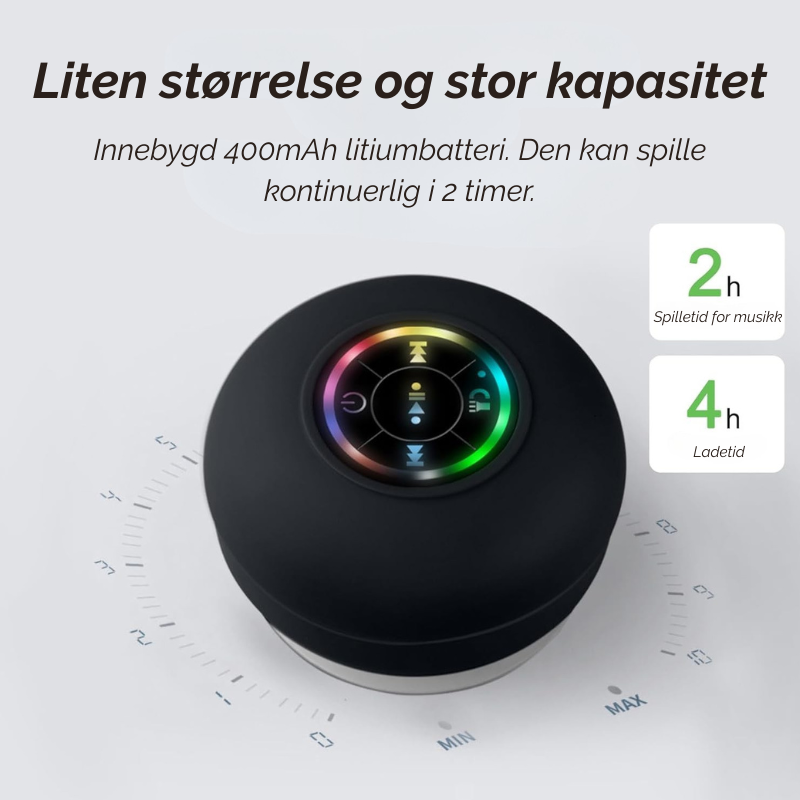 Hydroslag™ | Nyt musikk og lys overalt, uansett om det regner eller skinner!
