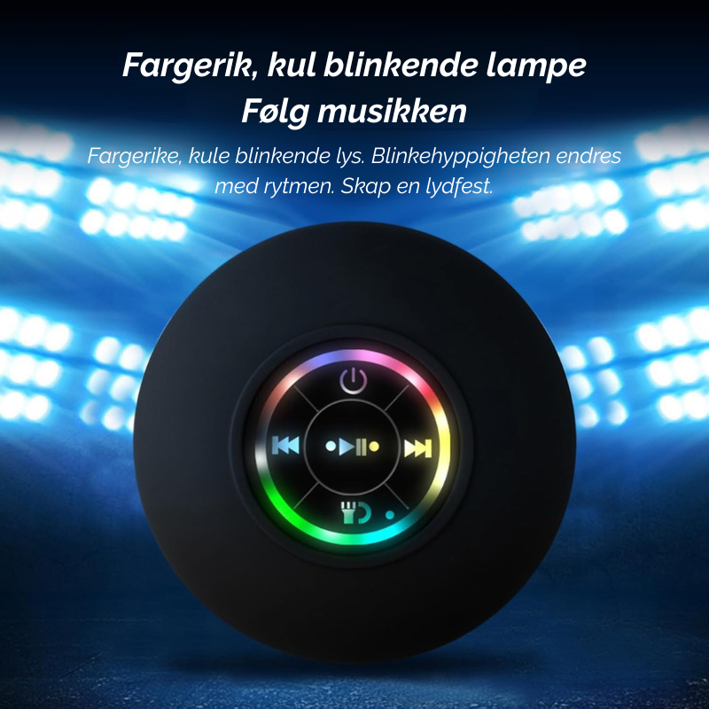 Hydroslag™ | Nyt musikk og lys overalt, uansett om det regner eller skinner!