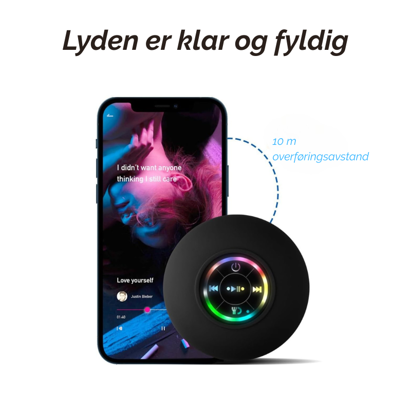 Hydroslag™ | Nyt musikk og lys overalt, uansett om det regner eller skinner!