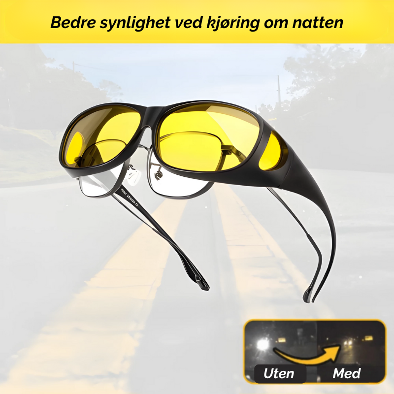 NightClear™ | Fjern enkelt gjenskinn fra frontlysene
