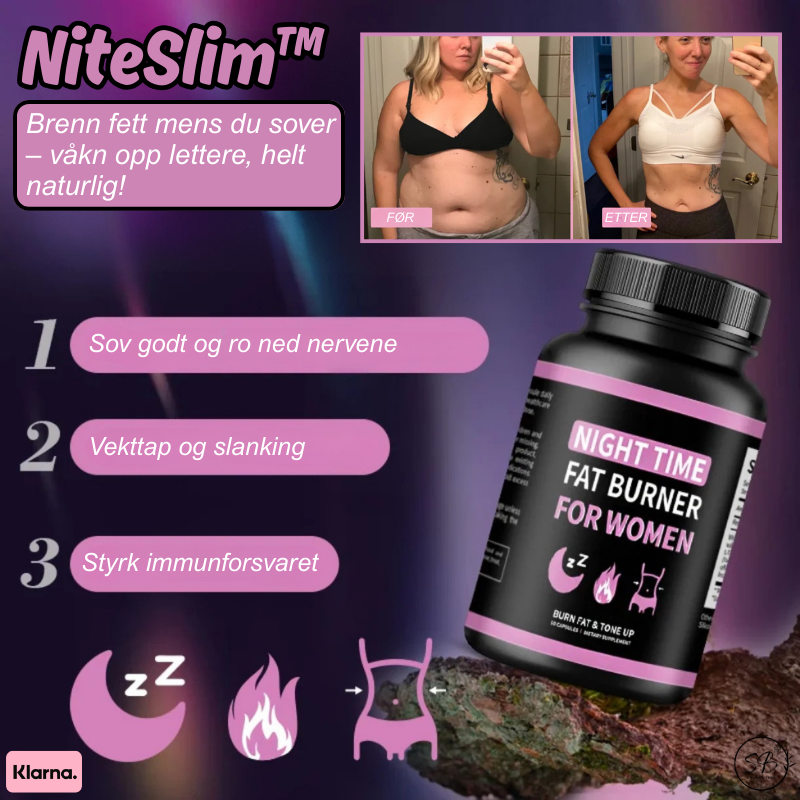 NiteSlim™ | Brenn fett mens du sover – våkn opp lettere, helt naturlig!