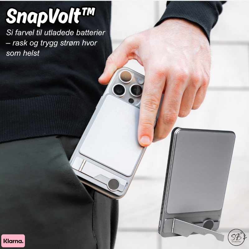 SnapVolt™ | Si farvel til utladede batterier – rask og trygg strøm hvor som helst