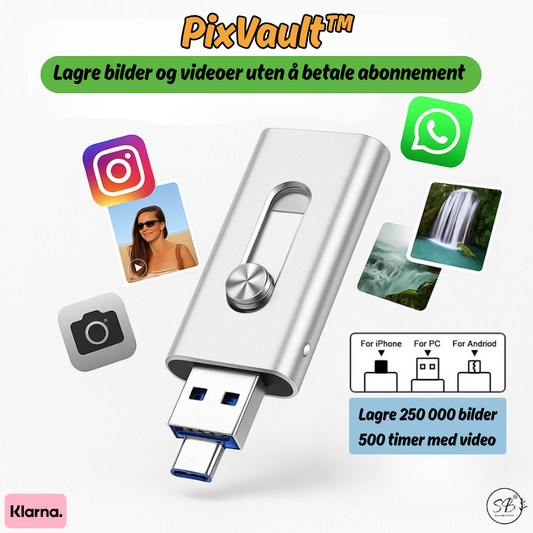 PixVault™ | Lagre bilder og videoer uten å betale abonnement