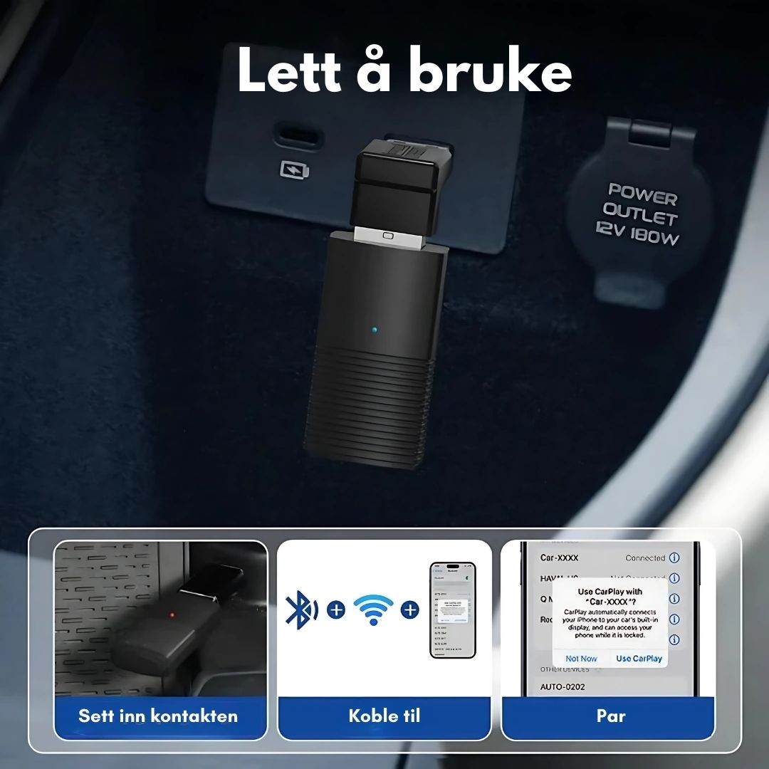 AutoLink™ | forvandler bilen din til en trådløs smart hub på få sekunder