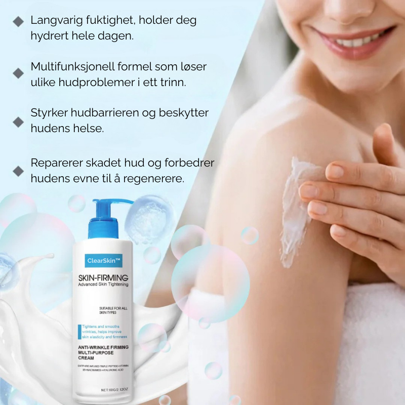 ClearSkin™ | Si farvel til crepe og slapp hud - forvandle utseendet ditt!