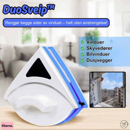 DuoSveip™ | Rengjør begge sider av vinduet – helt uten anstrengelse!