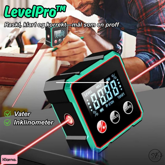 LevelPro™ | Raskt, klart og korrekt—mål som en proff