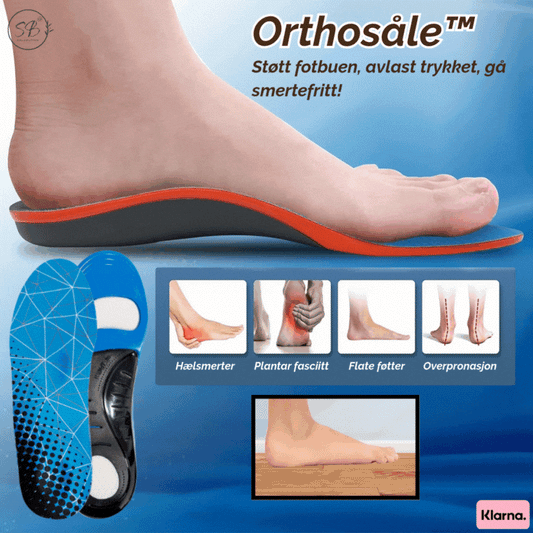 Orthosåle™ |  Støtt fotbuen, avlast trykket, gå smertefritt!